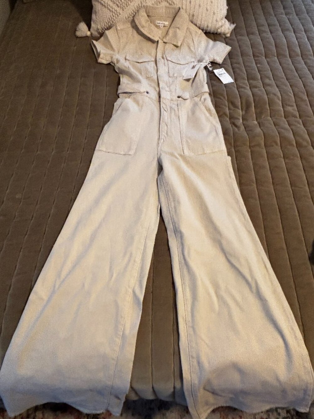 Good American body suit/wide leg / full length brand new
